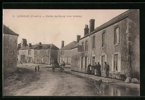 AK Lumeau, Entrée du bourg vers Artenay