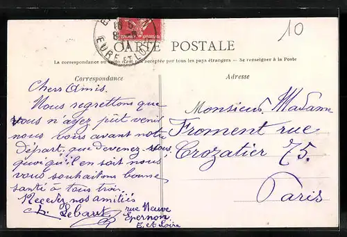 AK Épernon, La rue du Prieuré