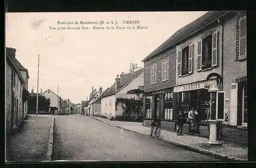 AK Pierres, Vue prise Grande Rue