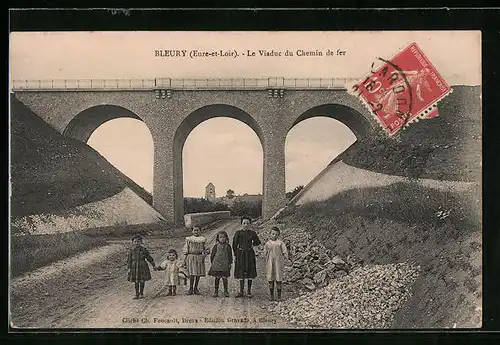 AK Bleury, Le Viaduc du Chemin de fer