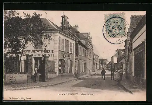 AK Villemeux, Grande Rue