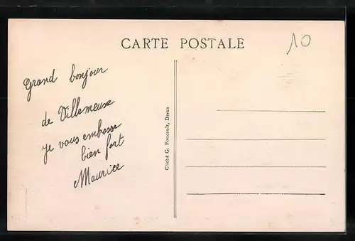 AK Villemeux, Route de Dreux