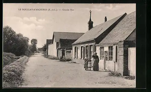 AK Le Boullay-d`Aschères, Grande Rue