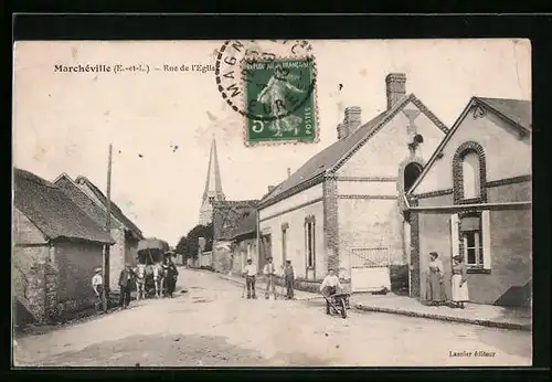 AK Marchéville, Rue de l`Eglise