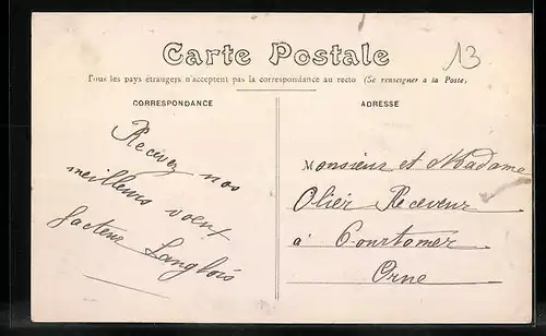 AK Auneau, Place du Marche, cote Est