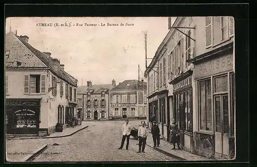 AK Auneau, Rue Pasteur - Le Bureau de Poste