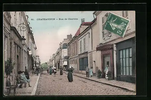 AK Chateaudun, Rue de Chartres