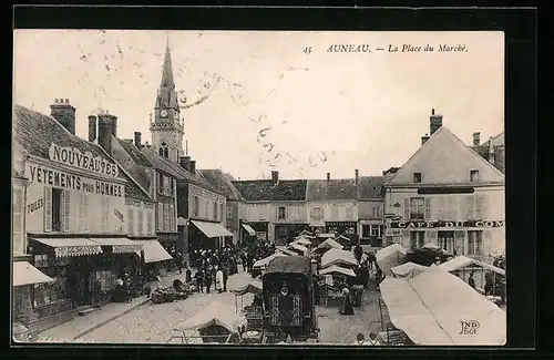 AK Auneau, La Place du Marche