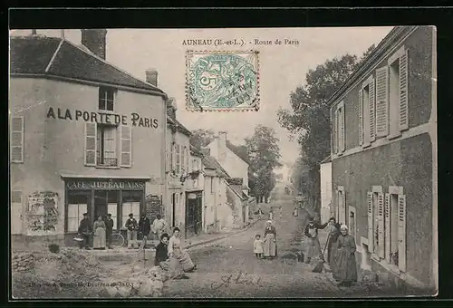 AK Auneau, Route de Paris