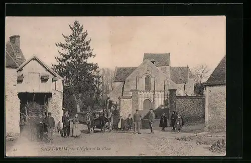 AK Saint-Remy, L`Eglise et la Place