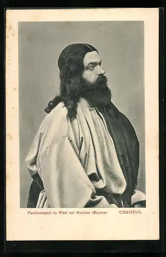 AK Waal bei Buchloe /Bayern, Passionsspiele, Christus