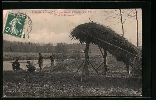 AK Itteville, Une Vue sur l`Essonne