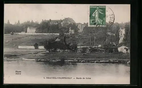 AK Draveil-Champrosay, Bords de Seine