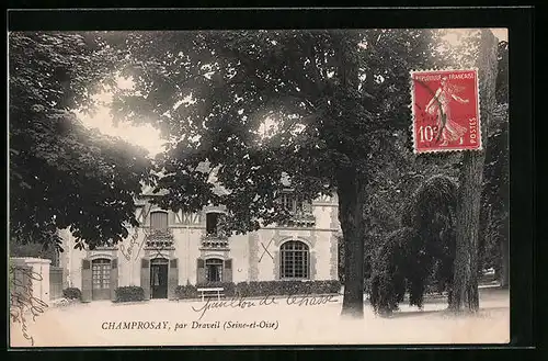 AK Champrosay /Draveil, Blick auf Gebäude