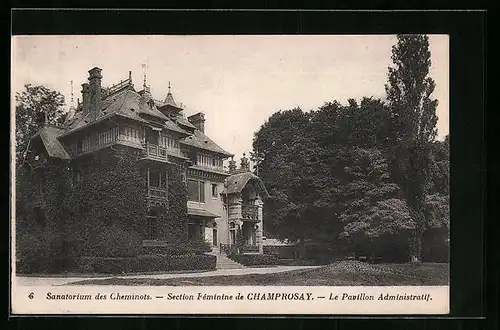 AK Champrosay, Sanatorium des Cheminots - Section Feminine