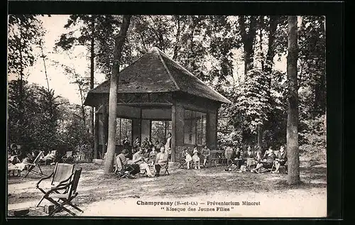 AK Champrosay, Preventorium Minoret - Kiosque des Jeunes Filles
