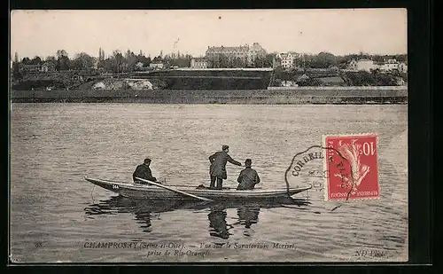 AK Champrosay, Vue sur le Sanatorium Morisel