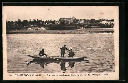 AK Champrosay, Vue sur le sanatorium Moriset