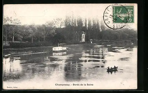 AK Champrosay, Bords de la Seine