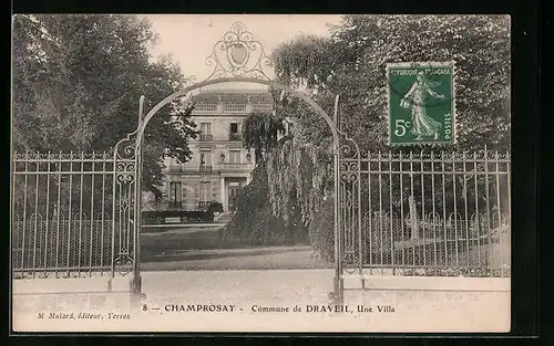 AK Champrosay, Commune de Draveil, Une Villa