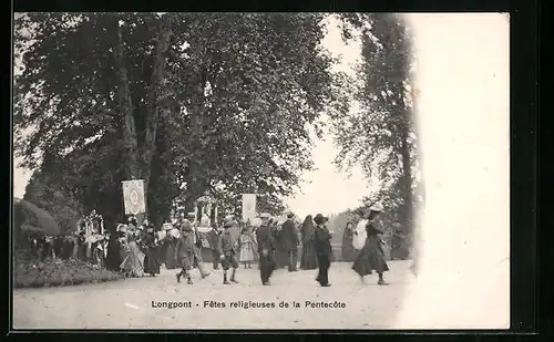 AK Longpont, Fêtes religieuses de la Pentecôte