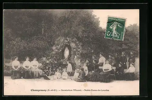 AK Champrosay, Sanatorium Minoret, Notre-Dame-de-Lourdes