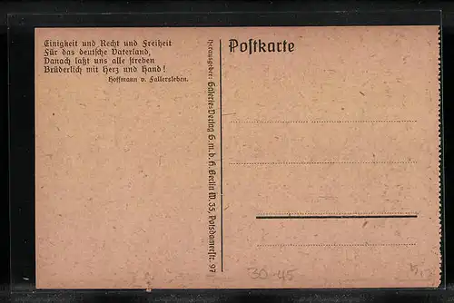 AK Entwicklung von Ackerbau und Viehzucht in Deutschland 1912