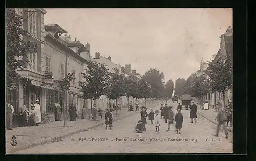 AK Ris-Orangis, Route Nationale, Côte de Fontainebleau