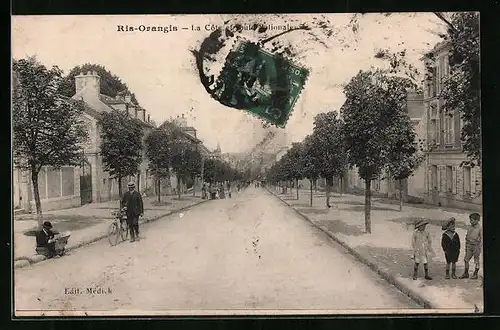 AK Ris-Orangis, La Côte et Route Nationale