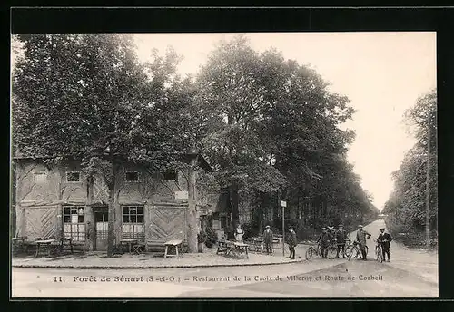 AK Sénart, Forêt de Sénart, Restaurant de la Croix de Villeroy et Route de Corbeil