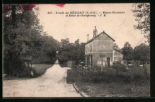 AK Foret de Senart, Maison Forestiere et Route de Champrosoy