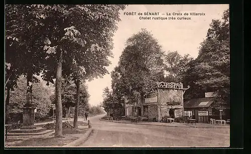 AK Foret de Senart, La Croix de Villeroix Chalet rustique tres curieux