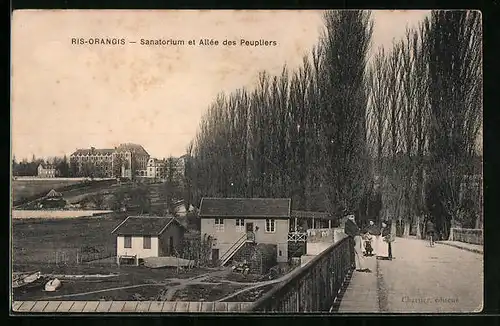 AK Ris Orangis, Sanatorium et Allee des Peupliers