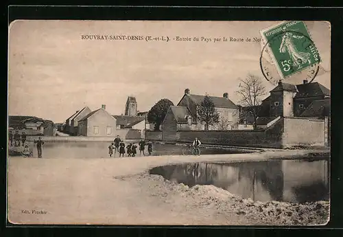 AK Rouvray-Saint-Denis, Entrée du Pays par la Route de Nero