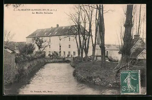 AK St-Martin-de-Nigelles, Le Moulin Fervache