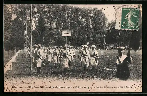 AK Bonneval, Concours National de Gymnastique, 28 Juin 1914
