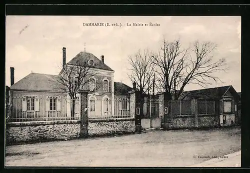 AK Dammarie, La Mairie et Ecoles