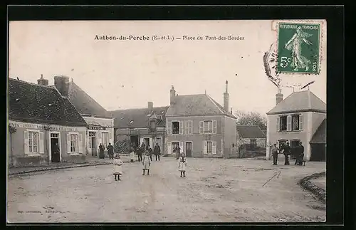 AK Authon-du-Perche, Place du Pont-des-Bordes