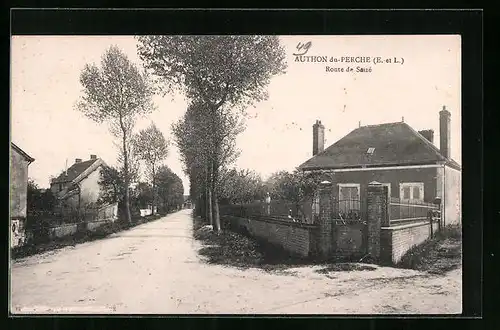 AK Authon-du-Perche, Route de Saizé
