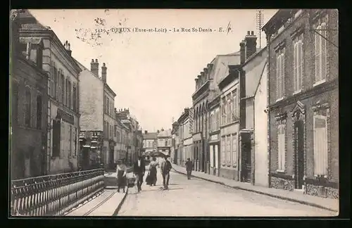 AK Dreux, La Rue St-Denis