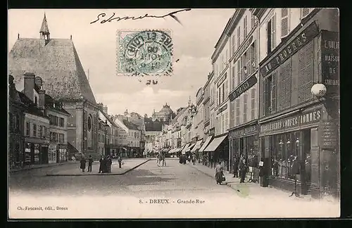 AK Dreux, Grande-Rue