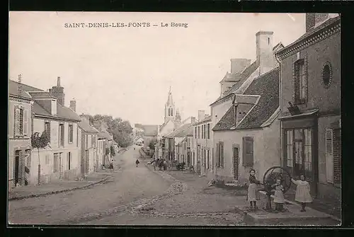AK Saint-Denis-les Ponts, Le Bourg
