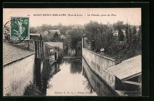 AK Saint-Remy-sur-Avre, Le Peluche, prise du Pont