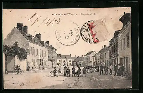 AK Sancheville, Place du Marche