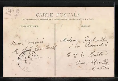 AK Aunay-sous-Crécy, Entree des Usines Hurel