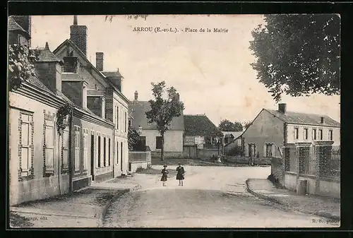 AK Arrou, Place de la Mairie