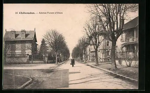 AK Châteaudun, Avenue Florent d`Illiers