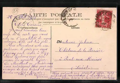 AK Voves, Eglise et Mairie