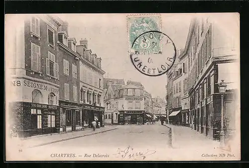 AK Chartres, Rue Delacroix