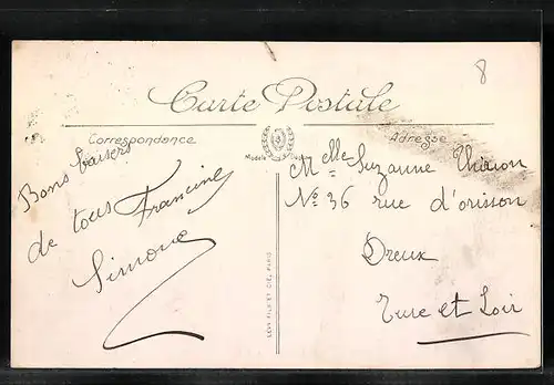 AK Chartres, Les Rues Delacroix et du Bois-Merrain